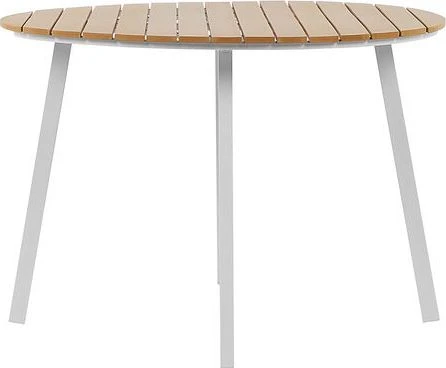 Beliani Sodo stalas CAVOLI 105 cm rudo spalvos