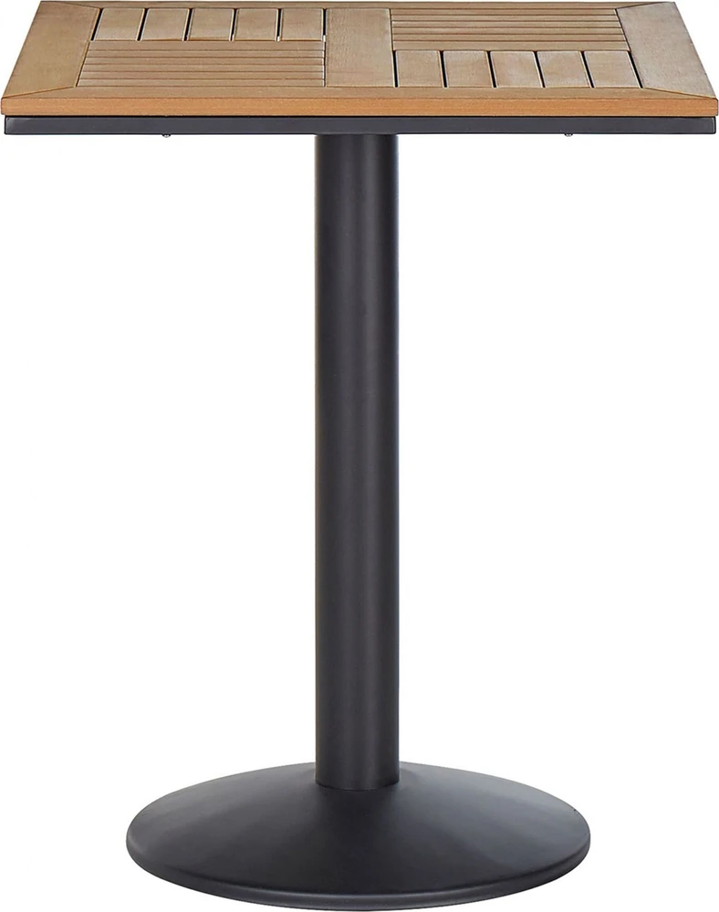 Beliani Bistro staliukas PALMI 60 cm 60 cm medienos imitacija ruda