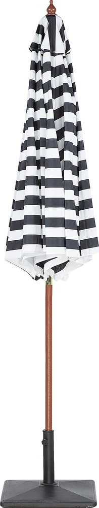 Beliani Sodo skėtis 260 cm FERENTILLO juodas/baltas