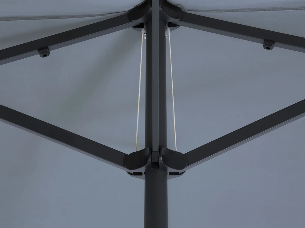 Beliani Sodo skėtis 460 cm SIBILLA pilkas