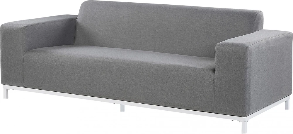 Beliani Dvivietė sodo sofa ROVIGO Pilka