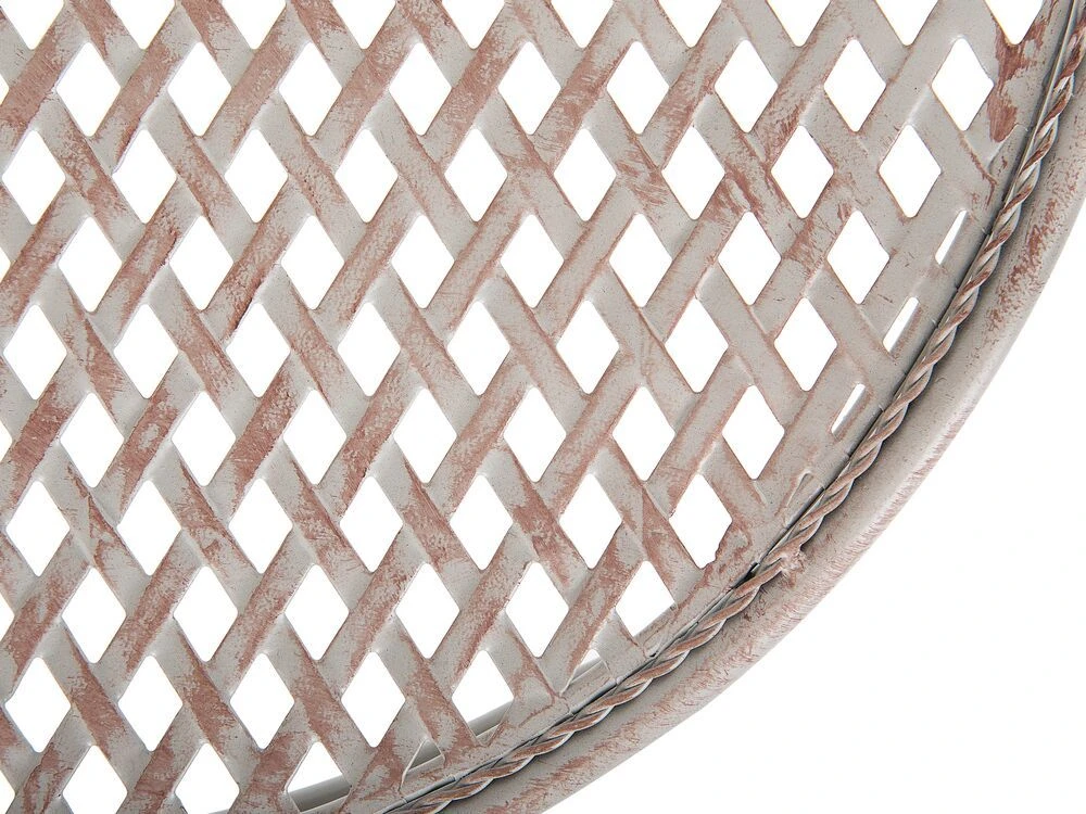 Beliani Bistro staliukas CILENTO 71 cm 71 cm metalinis pilkas