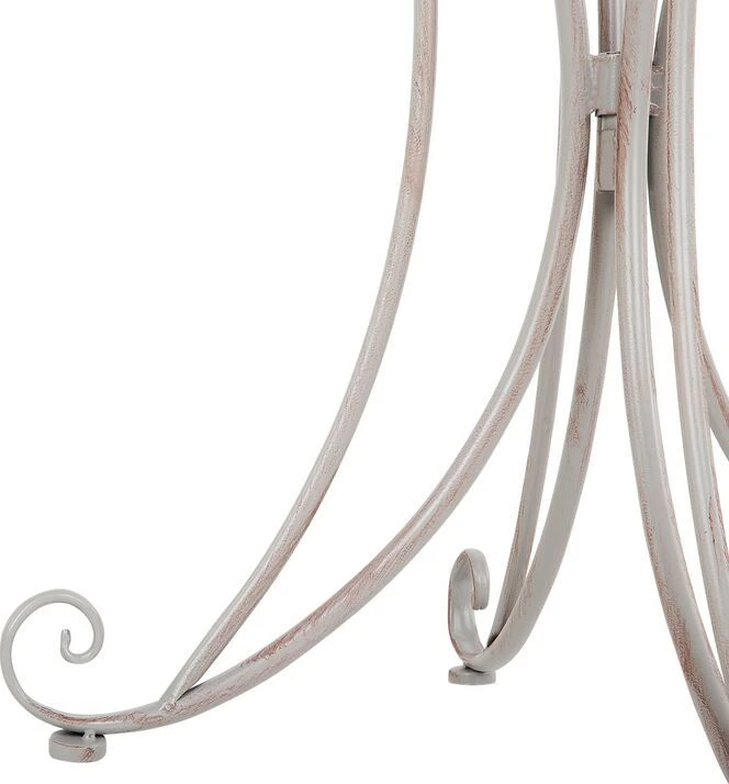 Beliani Bistro staliukas CILENTO 71 cm 71 cm metalinis pilkas