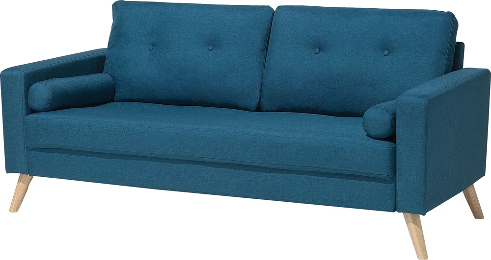Beliani Dvivietė sofa KALMAR, jūros mėlynumo
