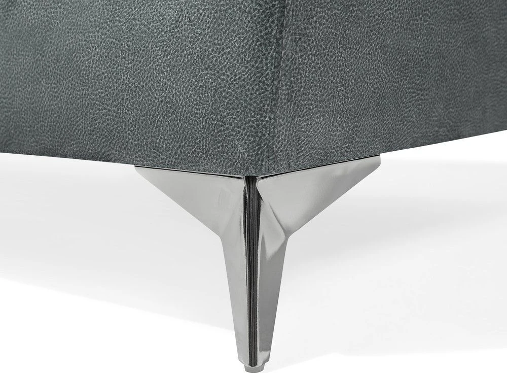 Beliani 2 vietų sofa GAULA, veliūrinė, pilka