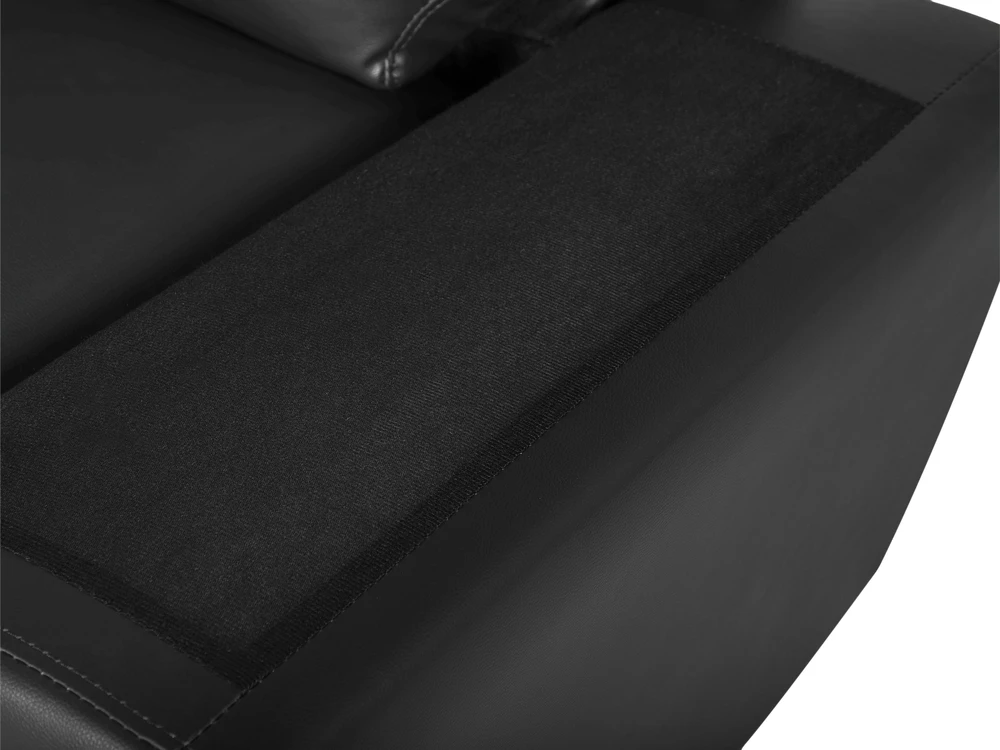 Beliani 2 vietų sofa VOGAR dirbtinė oda, juoda