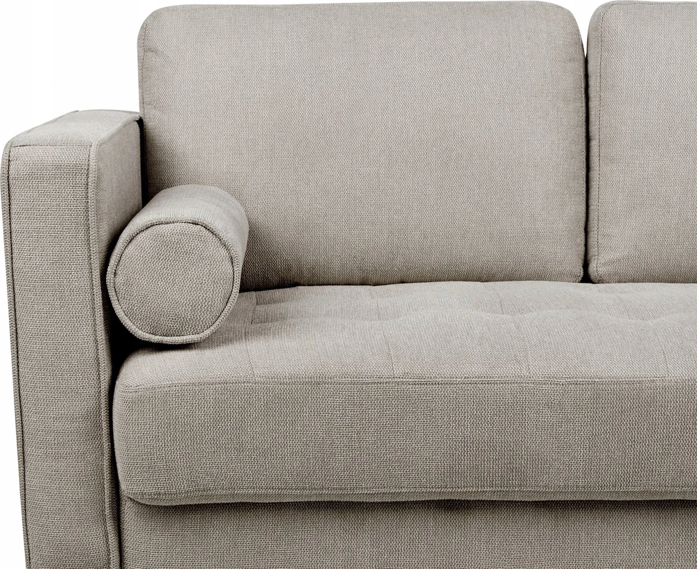 Beliani 2 vietų sofa NURMO, rudai pilka