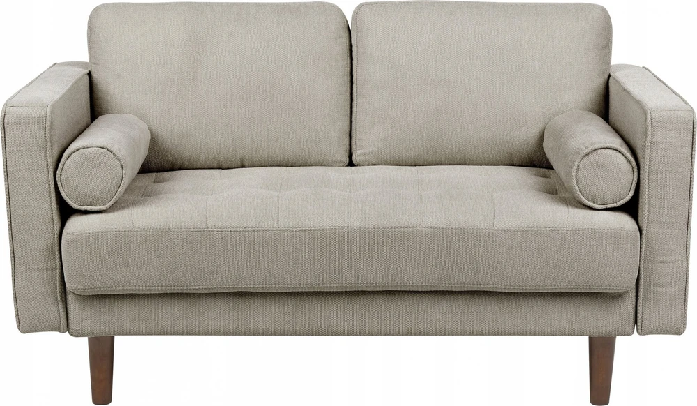 Beliani 2 vietų sofa NURMO, rudai pilka