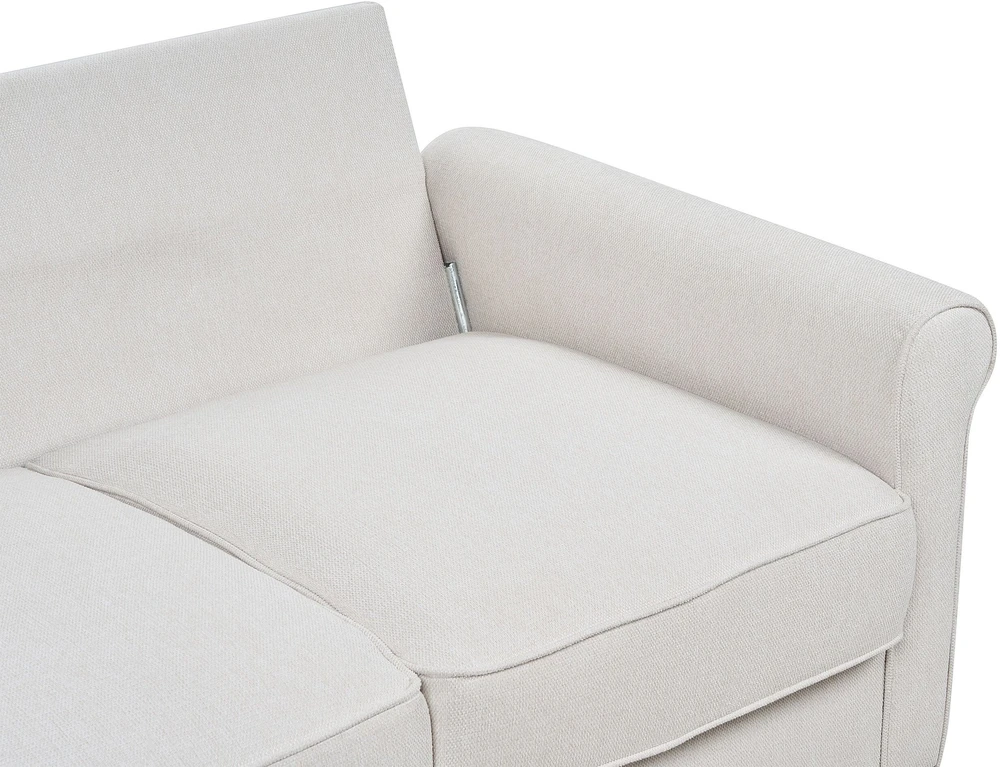 Beliani 2 vietų sofa RONNEBY smėlio spalvos