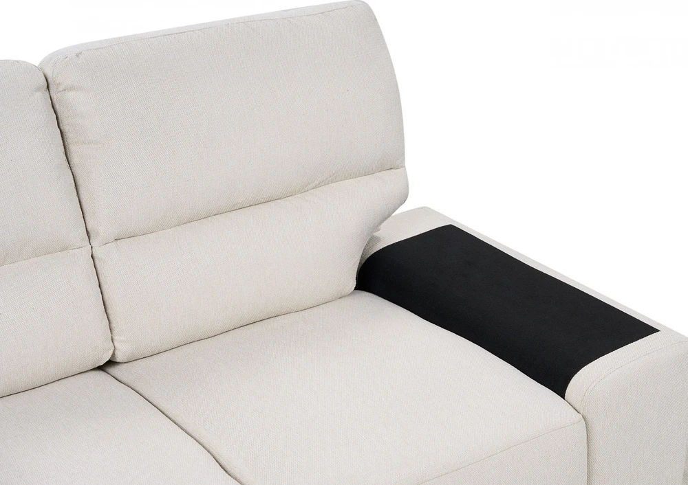 Beliani 2 vietų sofa VOGAR šviesiai smėlio spalvos