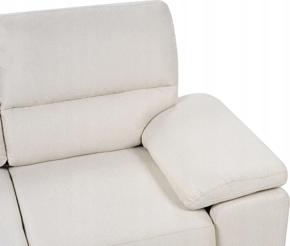 Beliani 2 vietų sofa VOGAR šviesiai smėlio spalvos