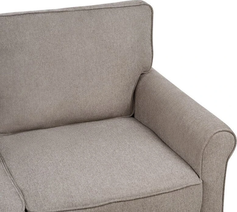 Beliani Dvivietė sofa RONNEBY šviesiai ruda