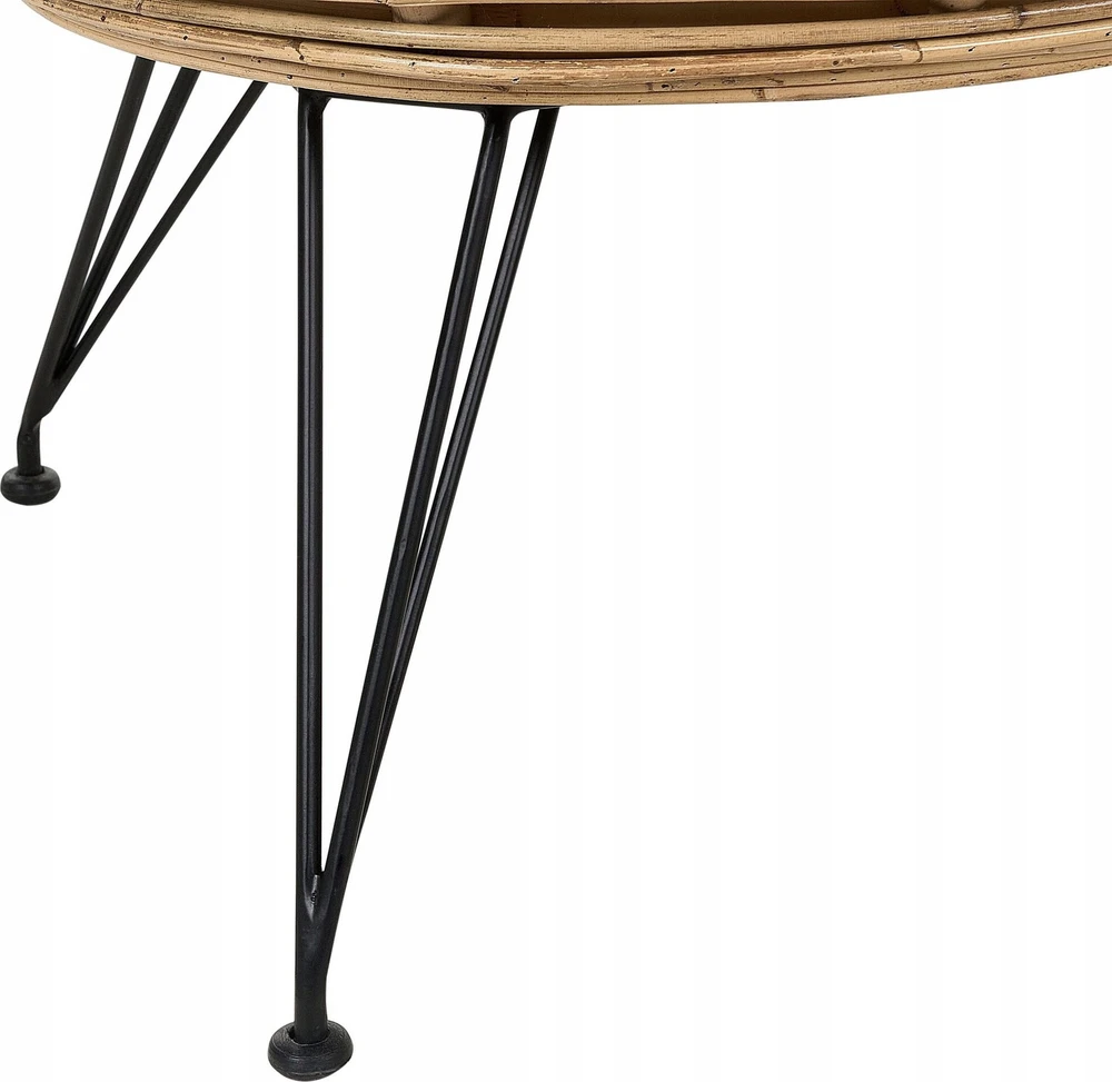 Beliani 2 vietų sodo sofa MARATEA natūralaus rotango