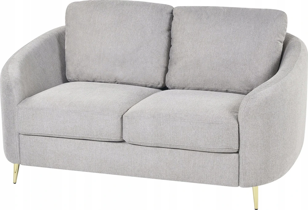 Beliani Dvivietė sofa TROSA šviesiai pilka