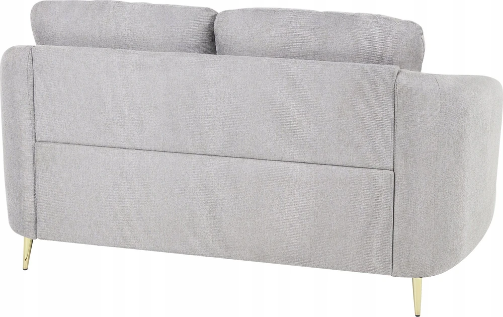 Beliani Dvivietė sofa TROSA šviesiai pilka