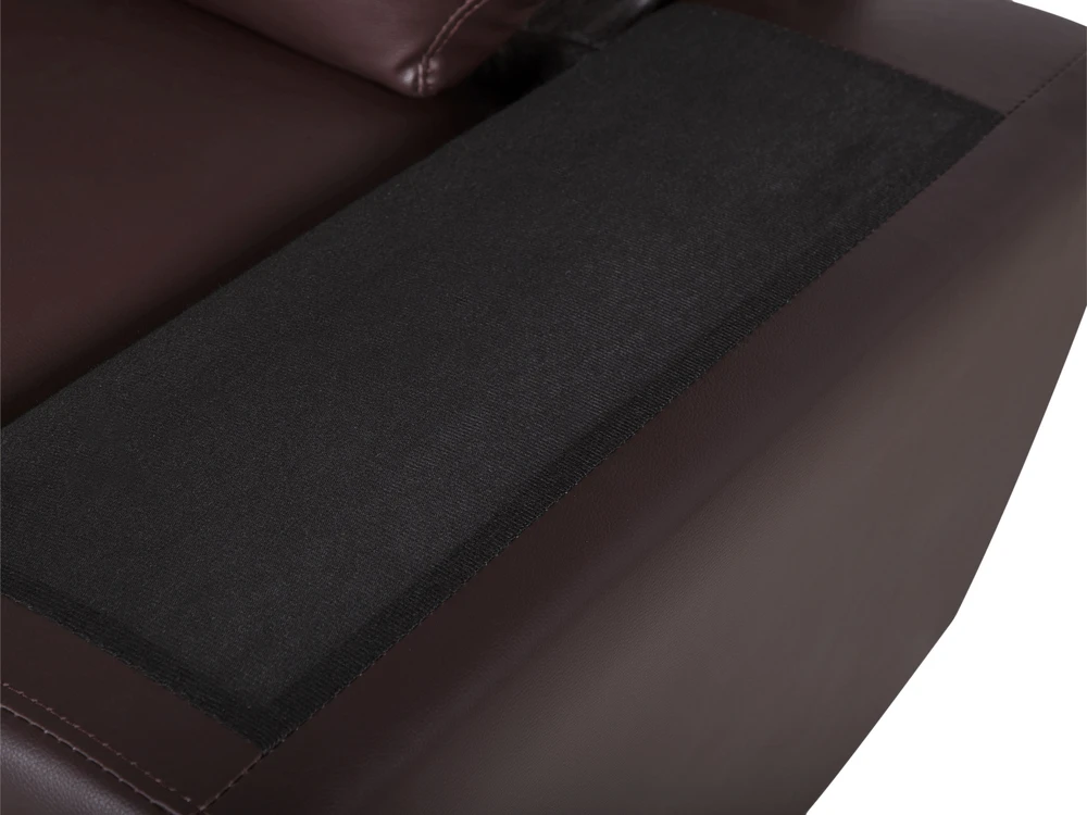 Beliani 2 vietų sofa VOGAR iš dirbtinės odos, tamsiai ruda