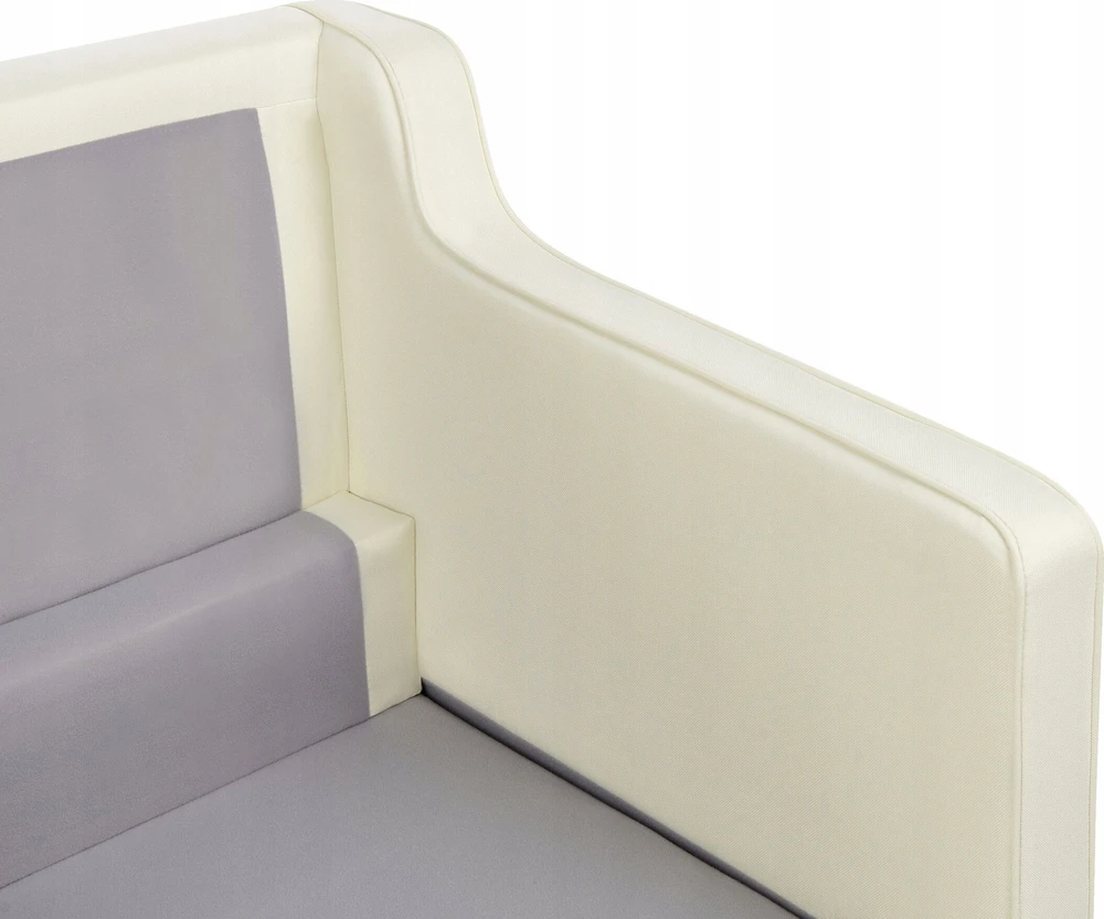 Beliani Dviejų vietų sofa LOKKA, kreminė balta