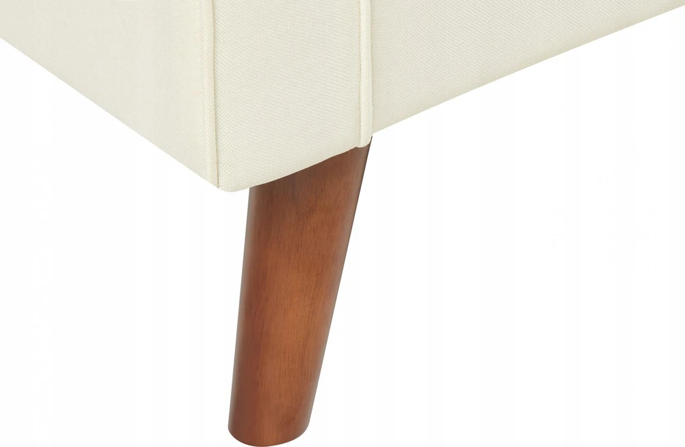 Beliani Dviejų vietų sofa LOKKA, kreminė balta