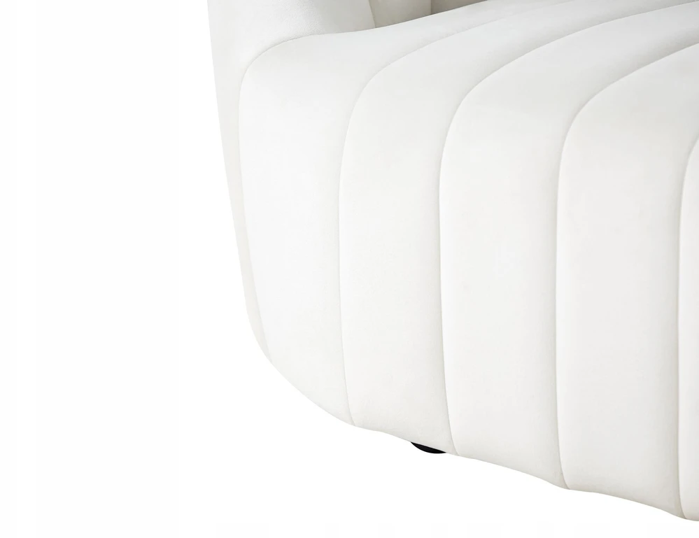 Beliani Dvivietė sofa MALUNG veliūrinė, spalva: balta