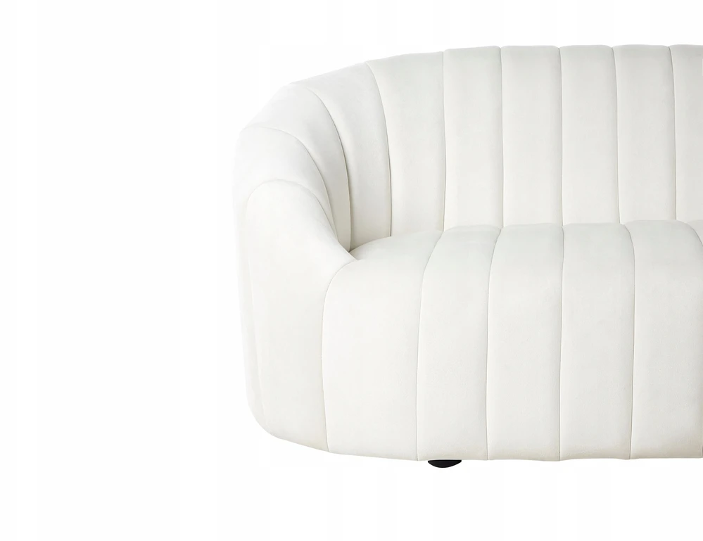 Beliani Dvivietė sofa MALUNG veliūrinė, spalva: balta