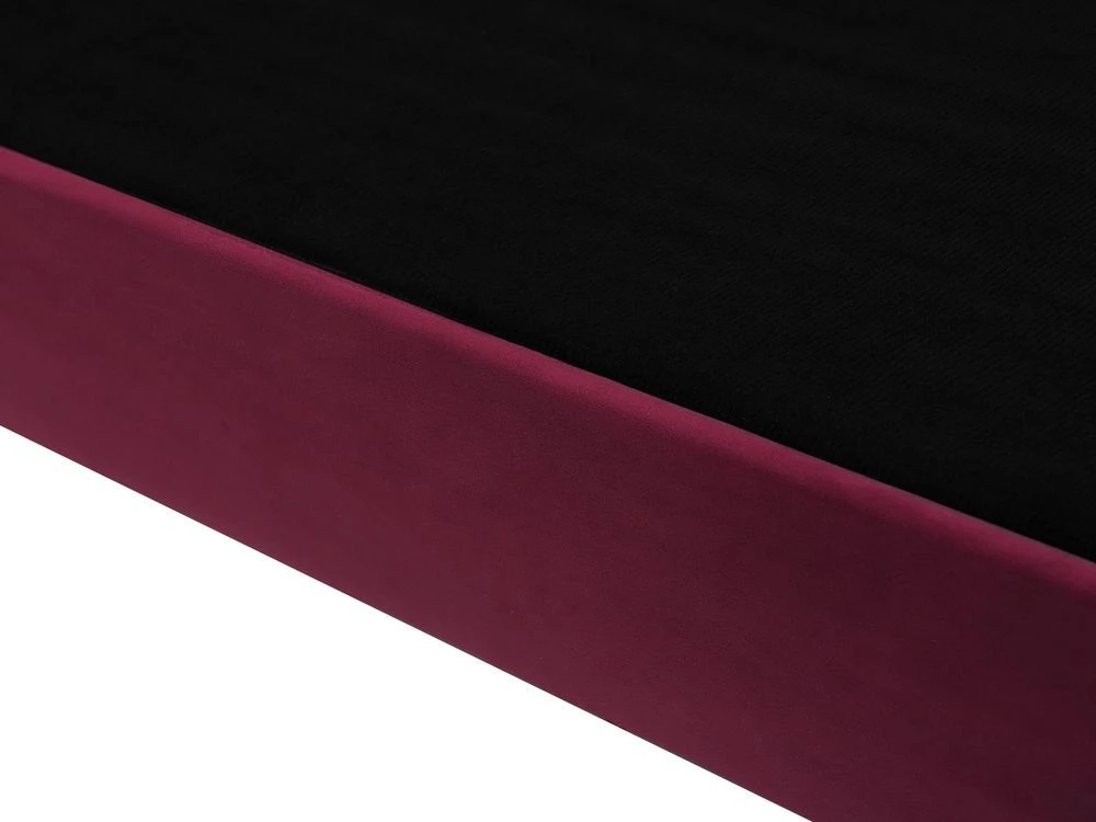 Beliani Dvivietė sofa SKIEN, aksominė, vyšninės spalvos