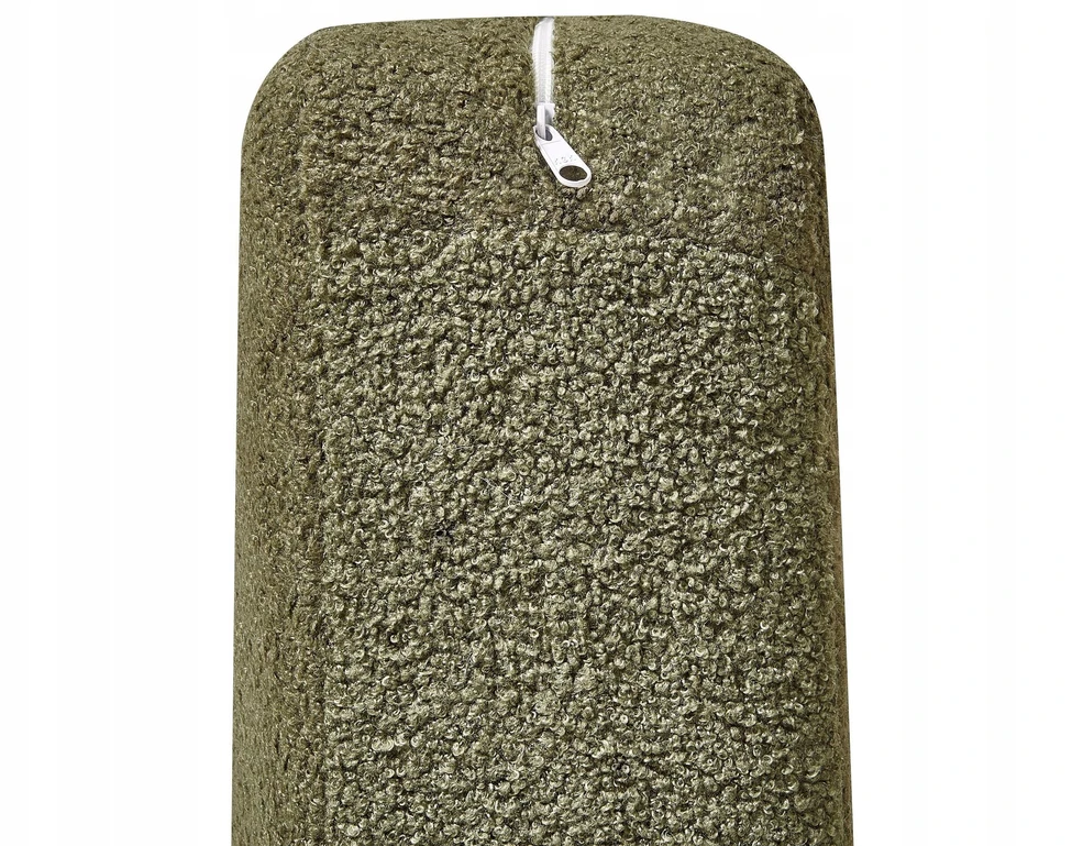 Beliani 2 vietų sofa SALO Bouclé tamsiai žalia su staliukais