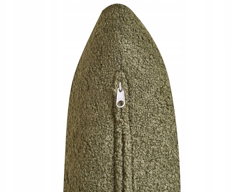 Beliani 2 vietų sofa SALO Bouclé tamsiai žalia su staliukais