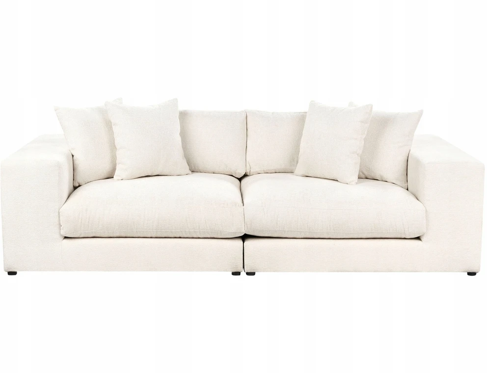 Beliani 3-vietė sofa GLORVIKA II, kreminė balta
