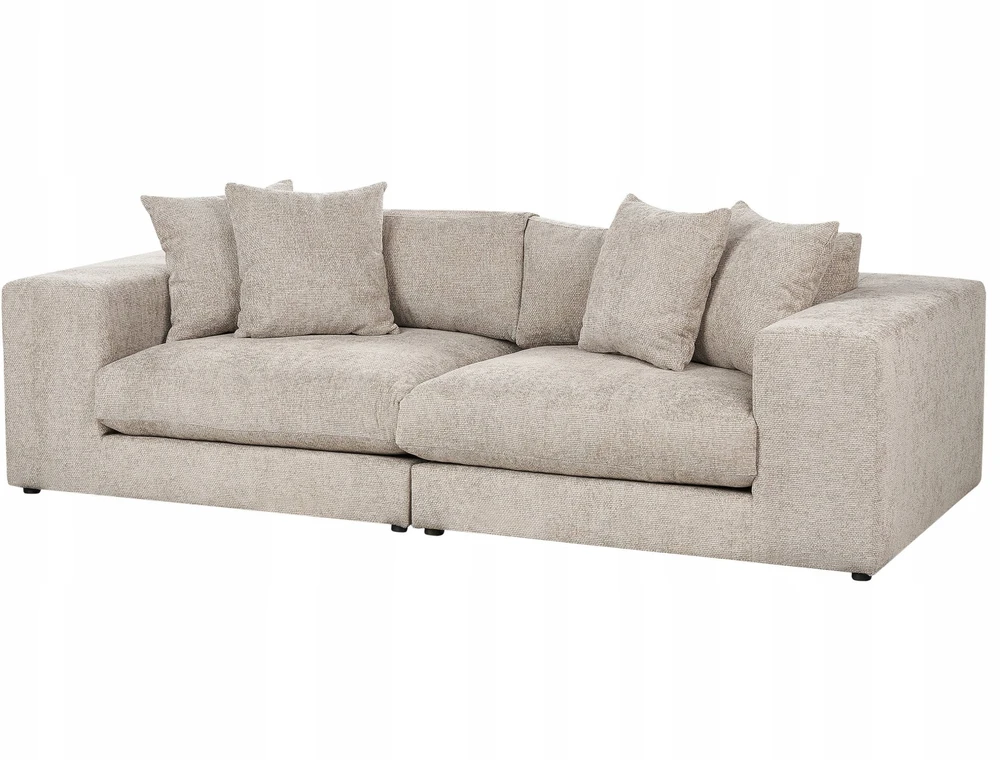 Beliani 3 vietų sofa GLORVIKA II smėlio pilkos spalvos