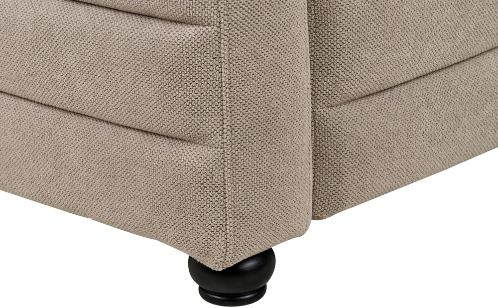 Beliani 3-vietė sofa HOFN smėlio pilkumo spalvos