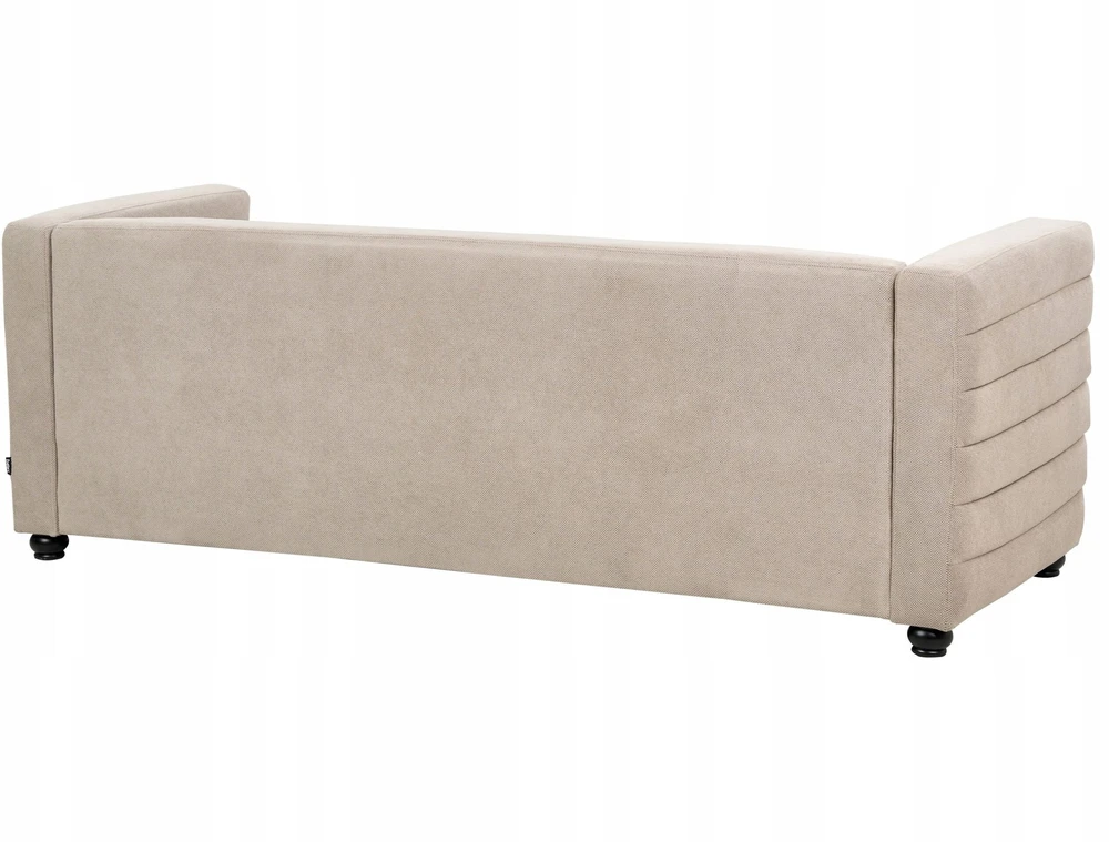 Beliani 3-vietė sofa HOFN smėlio pilkumo spalvos