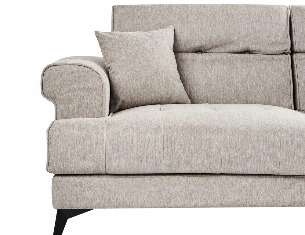Beliani 3 vietų sofa SKIVE smėlio pilkos spalvos