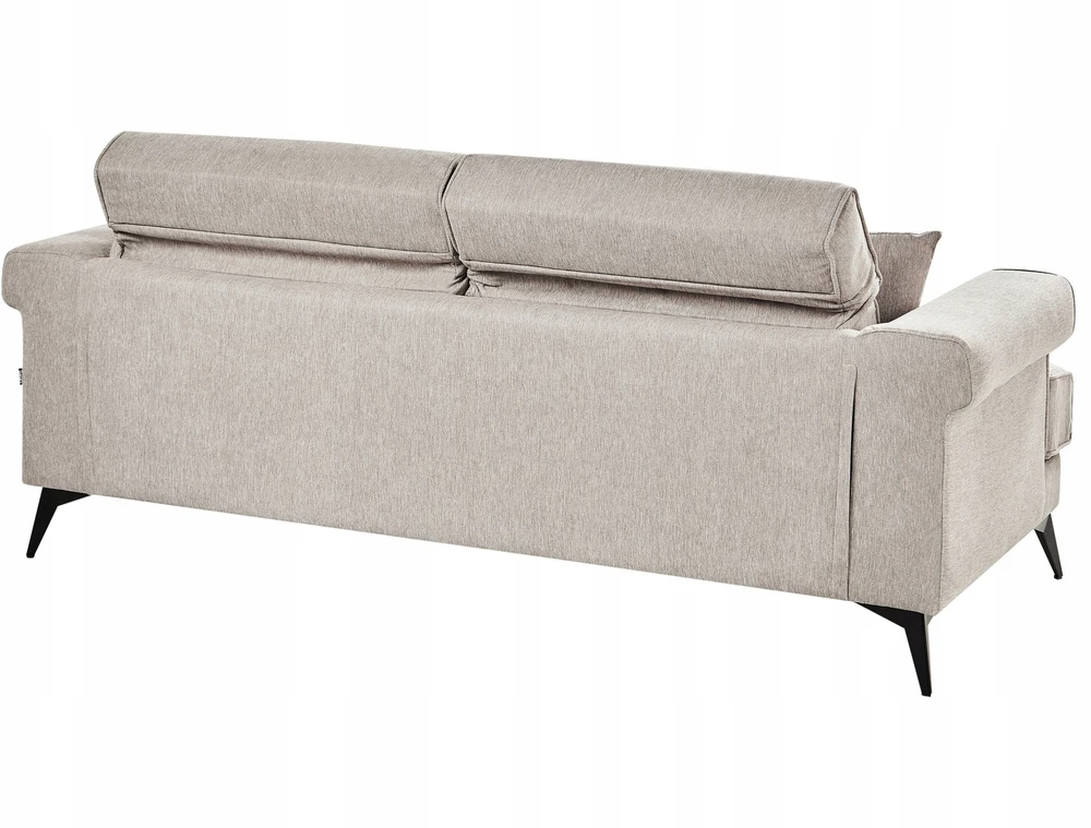 Beliani 3 vietų sofa SKIVE smėlio pilkos spalvos