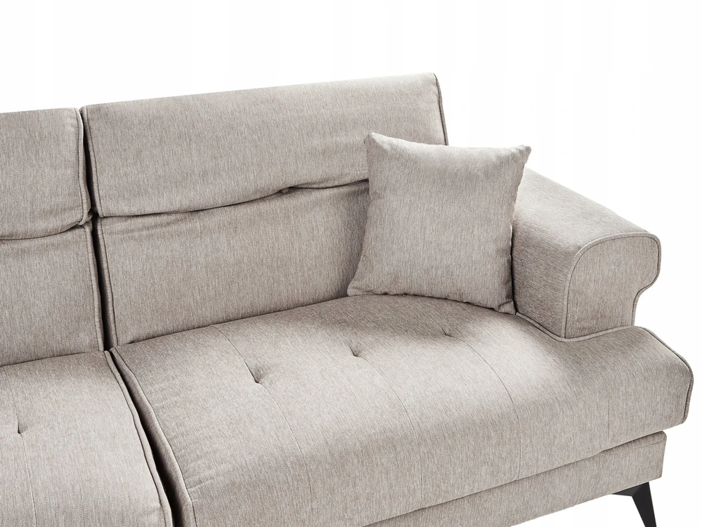 Beliani 3 vietų sofa SKIVE smėlio pilkos spalvos