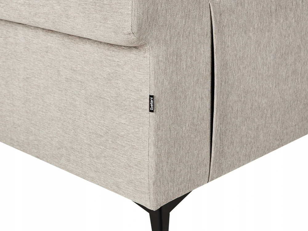 Beliani 3 vietų sofa SKIVE smėlio pilkos spalvos