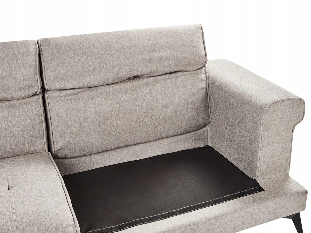 Beliani 3 vietų sofa SKIVE smėlio pilkos spalvos