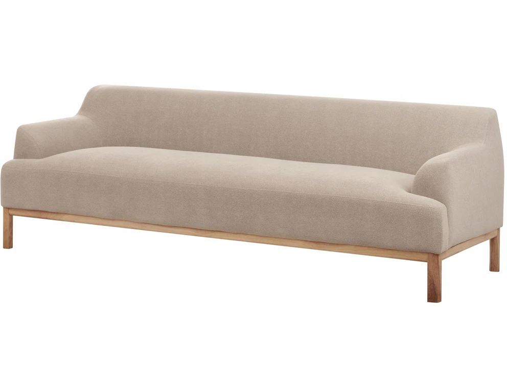Beliani 3 vietų sofa SOSJO smėlio ir pilkos spalvos