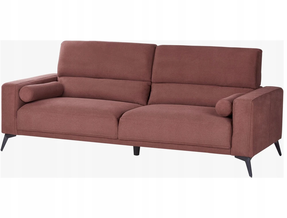 Beliani Trivietė sofa ANGE Burgundinė