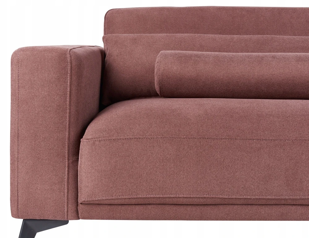 Beliani Trivietė sofa ANGE Burgundinė