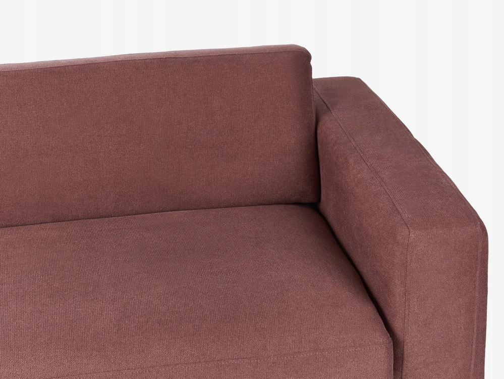 Beliani Trivietė sofa ANGE Burgundinė