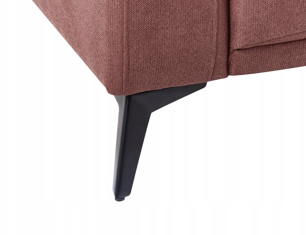 Beliani Trivietė sofa ANGE Burgundinė