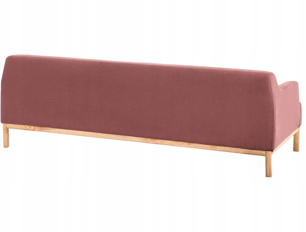 Beliani Trivietė sofa SOSJO burgundiškos spalvos