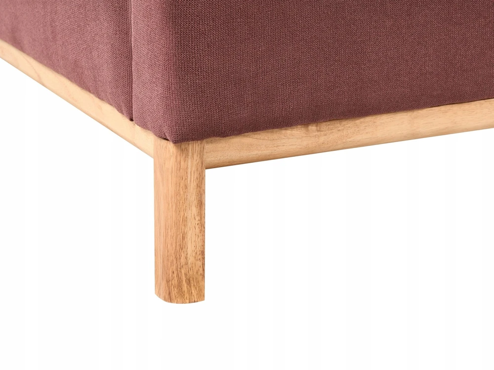 Beliani Trivietė sofa SOSJO burgundiškos spalvos