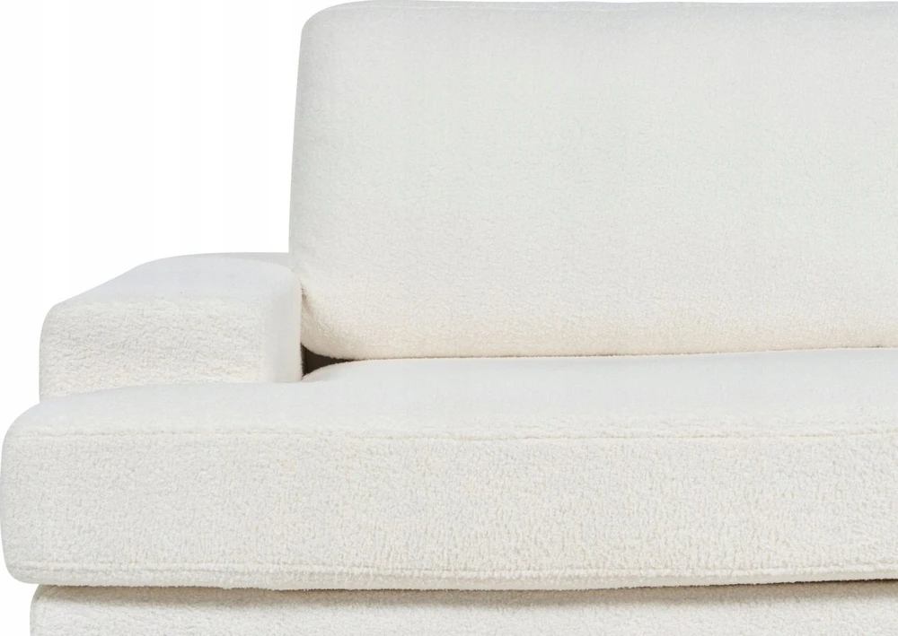 Beliani 3 vietų sofa ALLA Boucle, kreminė balta