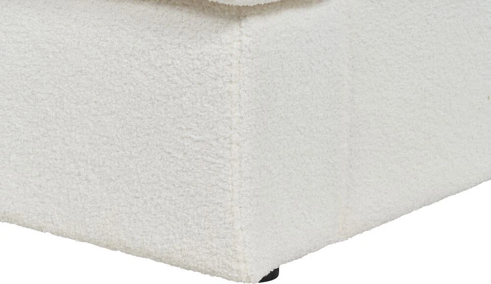 Beliani 3 vietų sofa ALLA Boucle, kreminė balta