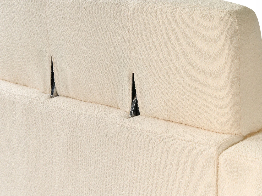 Beliani 3 vietų sofa ANGE Boucle, balta