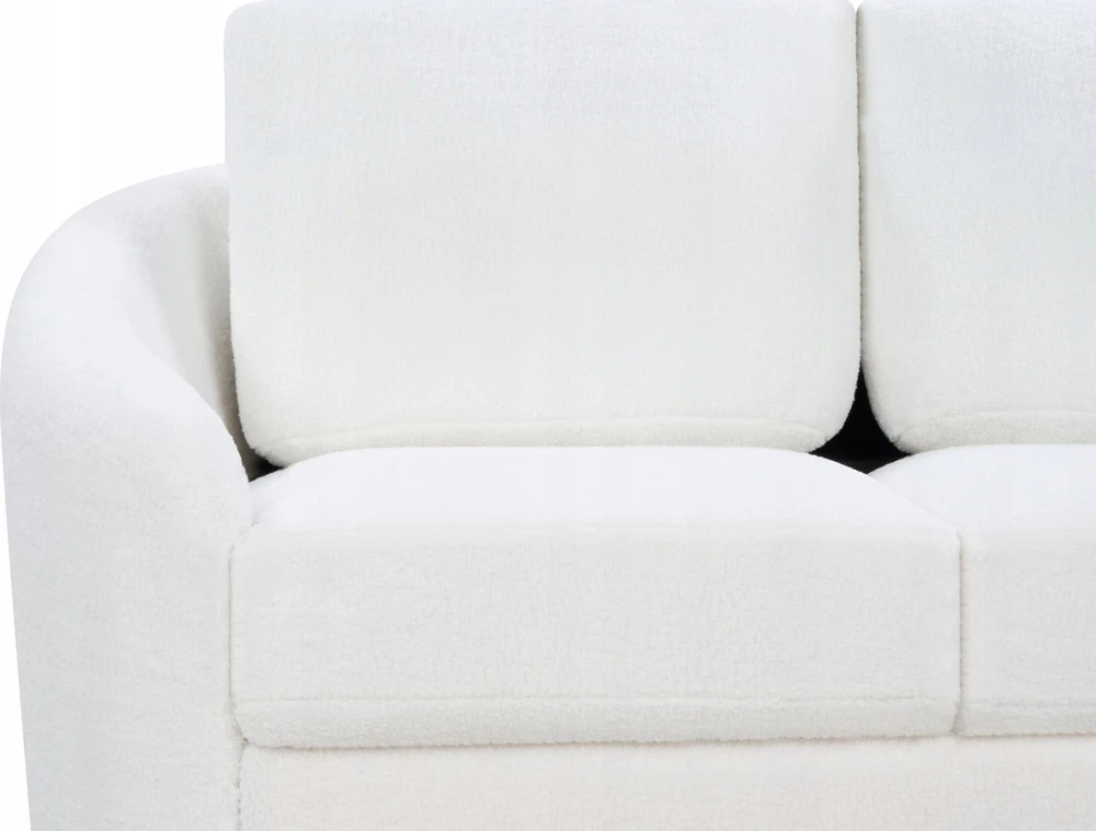 Beliani 3 vietų sofa TROSA Boucle balta