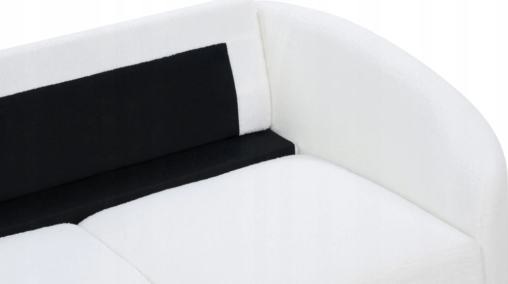 Beliani 3 vietų sofa TROSA Boucle balta