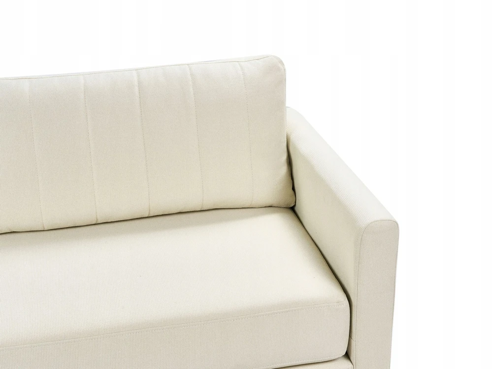 Beliani Trivietė sofa MALA šviesi smėlio spalva