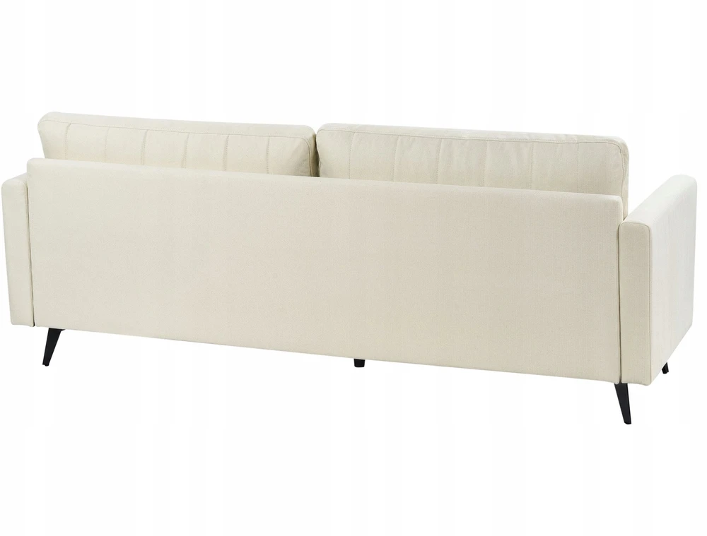 Beliani Trivietė sofa MALA šviesi smėlio spalva
